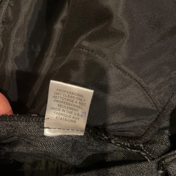 Alice + Olivia cotton wool twill trouser dark academia - Picture 4 of 8